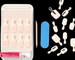 Kiss Nails Salon Acrylic Nude French 28 kpl nail kit, KAN01