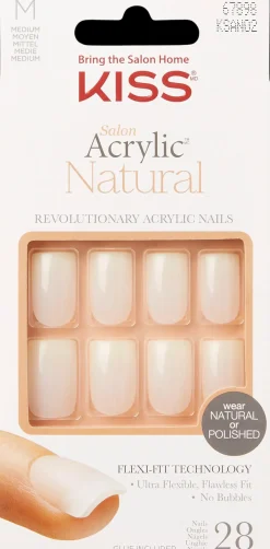 Kiss Salon Acrylic Natural kynnet - Euphoria 28 kpl