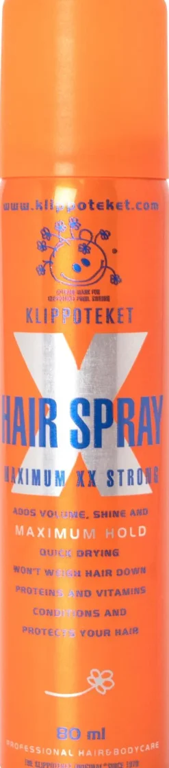 Klippoteket Maximum XX Stong minihairspray minihiuskiinne 80 ml