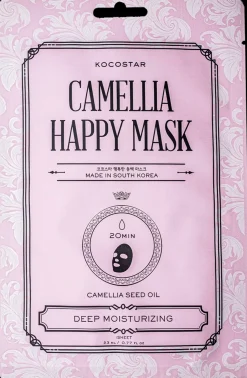 KOCOSTAR Camellia Happy Mask kosteuttava kangasnaamio 1 kpl