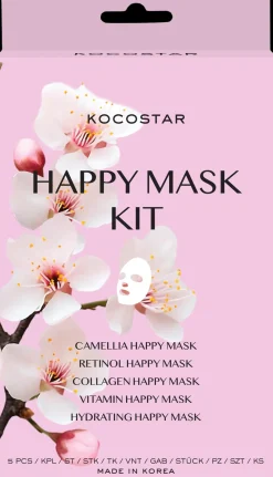 KOCOSTAR Happy Mask Kit kangasnaamiopakkaus 5 kpl