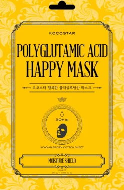KOCOSTAR Polyglutamic Acid Happy Mask kangasnaamio 1 kpl