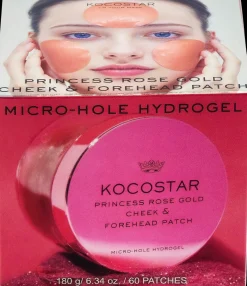 KOCOSTAR Princess Rose Gold Cheek & Forehead Patch with Micro-Hole Hydrogel 60 kpl