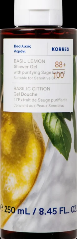 KORRES Basil Lemon suihkugeeli 250ml