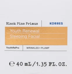 KORRES Black Pine Primus Youth Renewal Sleeping Facial yön yli hoitonaamio 40 ml