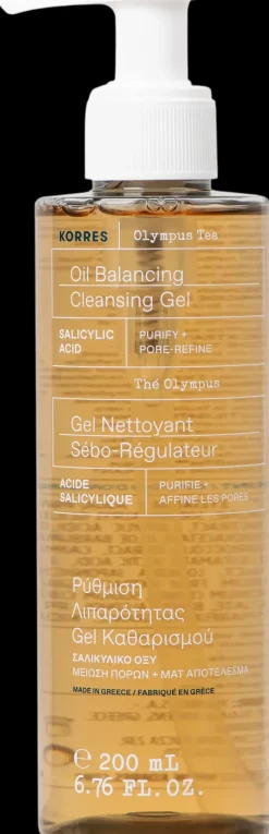 KORRES Olympus Tea Pore Refining Cleansing Gel puhdistusvoide 200 ml