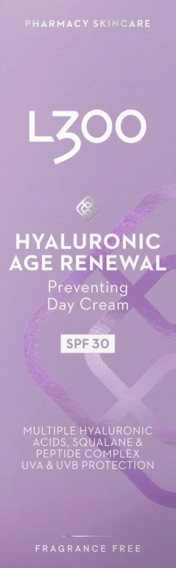 L300 Hyaluronic Age Renewal Day Cream SPF30 päivävoide 50ml