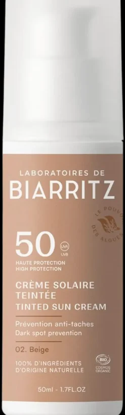 Laboratoires de Biarritz sävyttävä aurinkovoide kasvoille SPF50 Beige 50ml