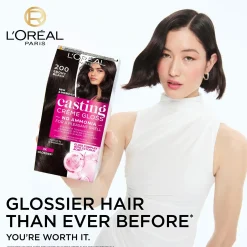 L'Oréal Paris Casting Crème Gloss 323 Dark Chocolate Tummanruskea Helmiäinen kevytväri 1kpl