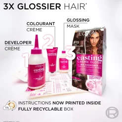 L'Oréal Paris Casting Crème Gloss 734 Amber Honey semi-permanent hiusväri normaaleille hiuksille 1 pce