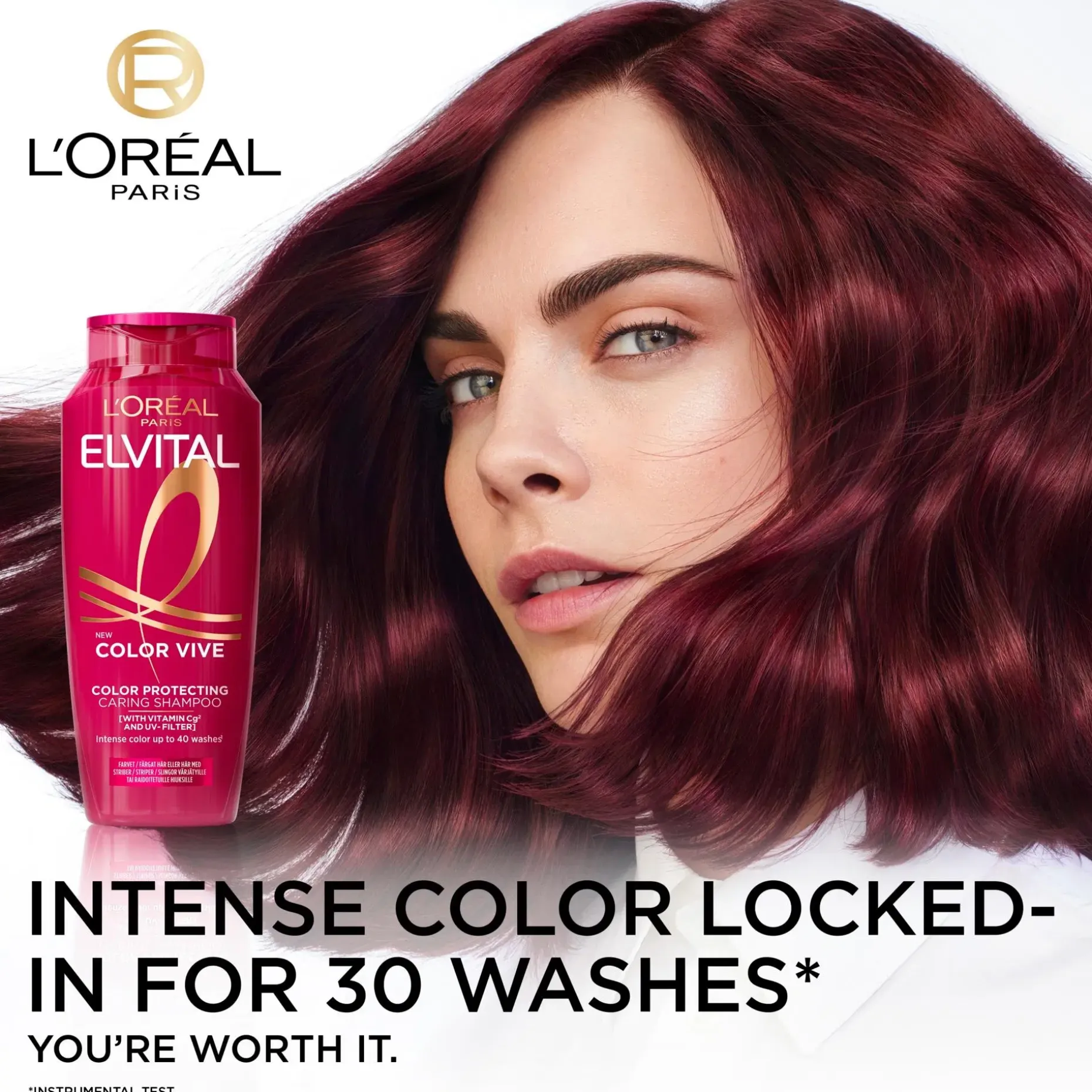 L'Oréal Paris Elvital Color-Vive Shampoo värjätyille ja raidoitetuille hiuksille 250ml