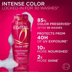 L'Oréal Paris Elvital Color-Vive Shampoo värjätyille ja raidoitetuille hiuksille 250ml