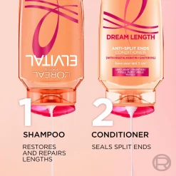 L'Oréal Paris Elvital Dream Length Restoring shampoo pitkille, vaurioituneille hiuksille 250ml