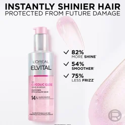 L'Oréal Paris Elvital Glycolic Gloss hiuksiin jätettävä seerumi kiillottomille hiuksille 150ml
