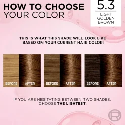 L'Oréal Paris Excellence Creme 5.3 Golden Light Brown Kullanruskea kestoväri 1kpl