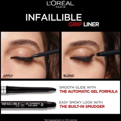 L'Oréal Paris Infaillible Grip 36H Gel Automatic Eyeliner silmänrajausväri 0,3 g