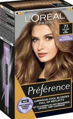 L'Oréal Paris Preference 7.1 Iceland keskivaalea tuhka kestoväri 1kpl