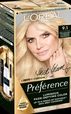L'Oréal Paris Préférence Kestoväri Hiuksille normaaleille hiuksille 9.1 Viking Ash Blonde 1 pc