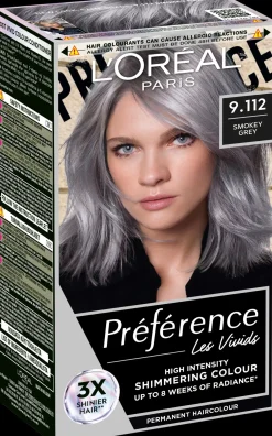 L'Oréal Paris Préférence Vivid Colours Smokey Grey intensiivinen kestoväri 1kpl