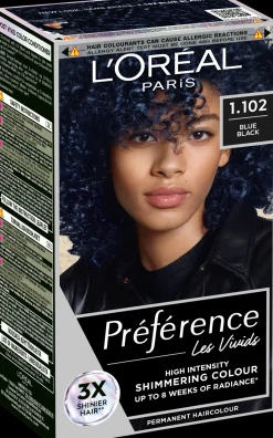 L'Oréal Paris Préférence Vivid Colours Blue Black intensiivinen kestoväri 1kpl