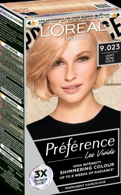 L'Oréal Paris Préférence Vivid Colours Light Rose Gold intensiivinen kestoväri 1kpl