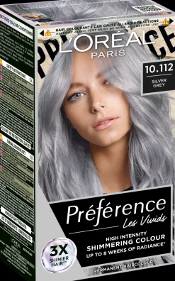 L'Oréal Paris Préférence Vivid Colours Silver Grey intensiivinen kestoväri 1kpl