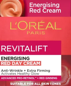 L'Oréal Paris Revitalift Energisoiva punainen anti-age päivävoide 50ml