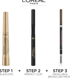 L'Oréal Paris Telescopic Maskara Black/Noir ultrapidentävä ripsiväri 8ml