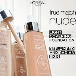 L'Oréal Paris True Match Nude Plumping Tinted Serum Tan6-7 meikkivoide 30ml