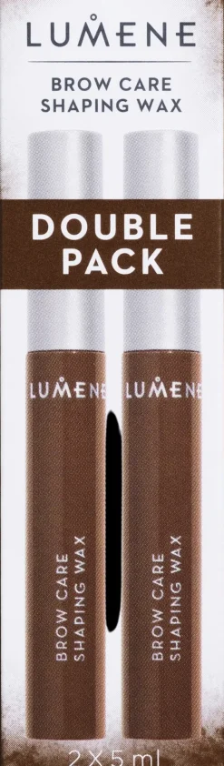 Lumene Brow Care Shaping Wax 2 Tuplapakkaus harmaanruskea ​