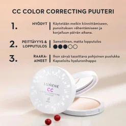 Lumene CC Color Correcting puuteri 10 g
