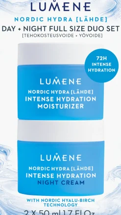 Lumene LÄHDE Tehokosteusvoide + yövoide tuplapakkaus 2x50 ml