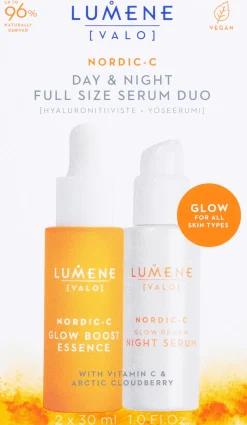 Lumene VALO Hyaluronitiiviste + Yöseerumi tuplapakkaus