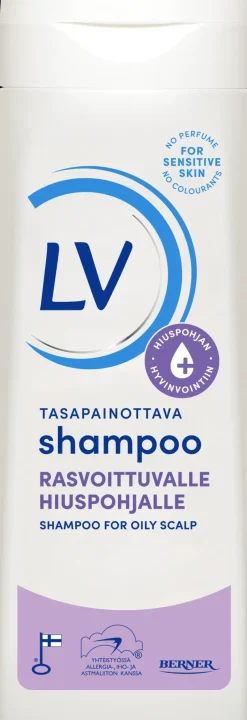 LV 250ml shampoo rasvoittuvalle hiuspohjalle