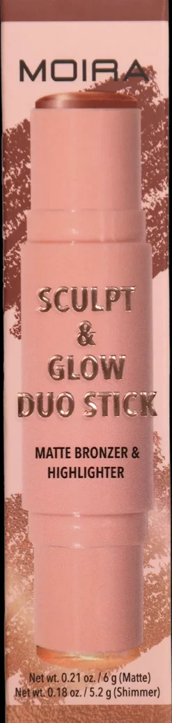 MOIRA Sculpt & Glow Duo Stick varjostus- ja korostuspuikko 6 g + 5,2 g