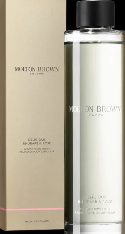 Molton Brown Delicious Rhubarb & Rose Aroma Reeds Refill tuoksutikkujen täyttöpakkaus 150 ml