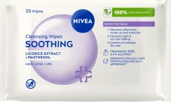 NIVEA 25kpl Daily Essentials Sensitive Cleansing Wipes -puhdistusliinat