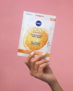 NIVEA 1kpl Q10 Anti-Wrinkle Energy Sheet Mask -kasvonaamio