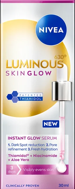 Nivea Luminous 30ml Skin Glow Instant Glow Serum -kasvoseerumi