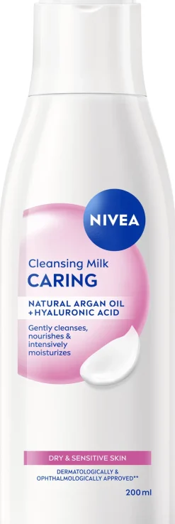 NIVEA 200ml Caring Cleansing Milk -puhdistusemulsio