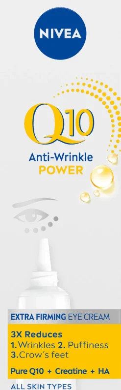 NIVEA 15ml Q10 Anti-Wrinkle Power Extra Firming Eye Cream -silmänympärysvoide