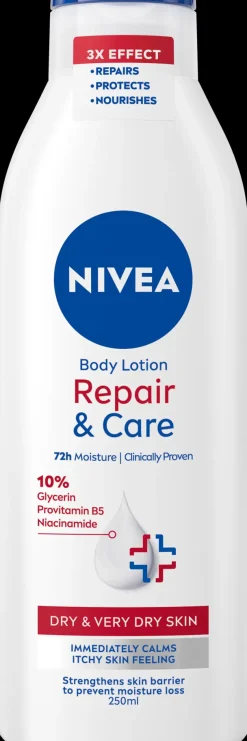 NIVEA 250ml Repair & Care Body Lotion -vartaloemulsio