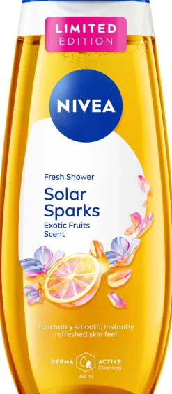 NIVEA 250ml Solar Sparks Shower Gel -suihkugeeli