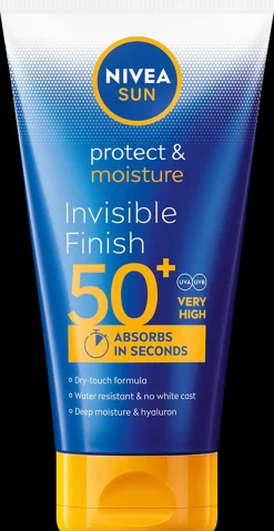 NIVEA SUN 150ml Protect & Moisture Invisible Finish Sun Lotion SK50+ -aurinkosuojavoide