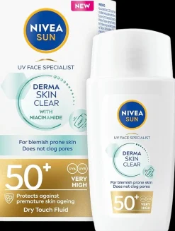 NIVEA SUN 40ml UV Face Derma Blemish Control Fluid SK50+ -aurinkosuojavoide
