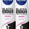 NIVEA 2x150ml Invisible For Black & White Original Deo Spray -antiperspirantti