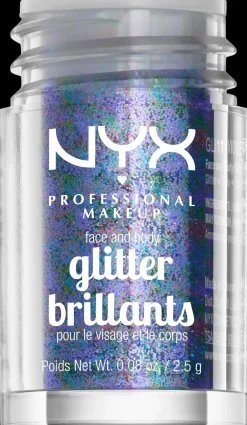 NYX Professional Makeup Face & Body Glitter kimalle kasvoille ja vartalolle 2,5 g