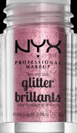 NYX Professional Makeup Face & Body Glitter kimalle kasvoille ja vartalolle 2,5 g