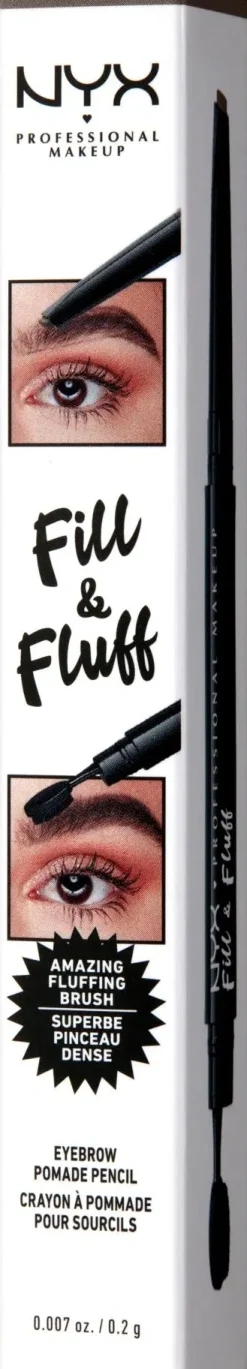 NYX Professional Makeup Fill & Fluff Eyebrow Pomade Pencil kulmakynä 0,2g