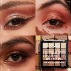 NYX Professional Makeup Ultimate Shadow Palette -luomiväripaletti 05W Warm Neutrals 13,28 g